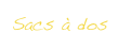 Sacs à dos